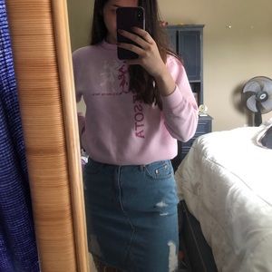 NEW h&m denim miniskirt